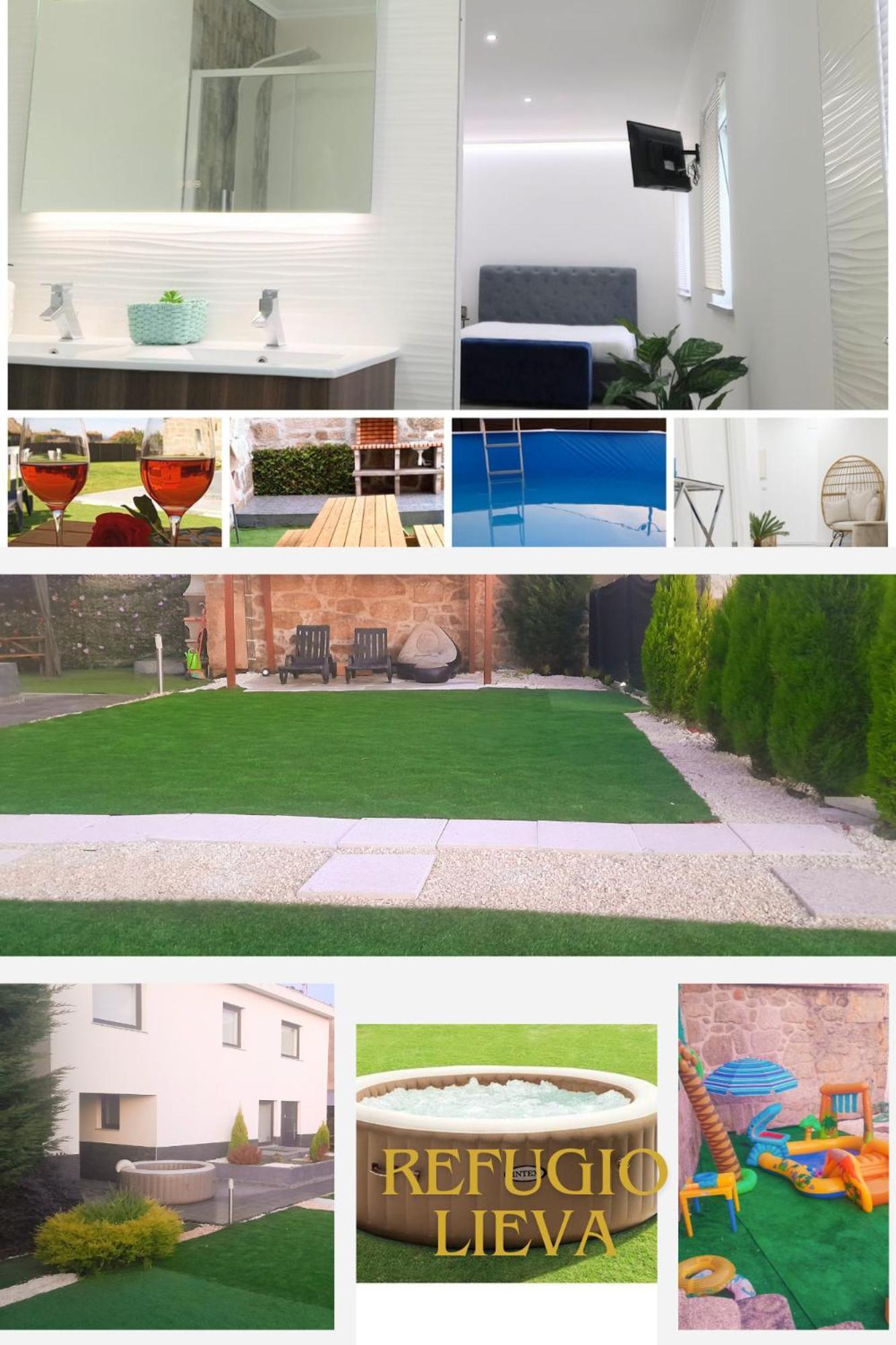 Casa Incrivel Refugio Lieva ,Piscina , Jacuzzi Exterior E Zona Kids Apartment Nelas Ngoại thất bức ảnh